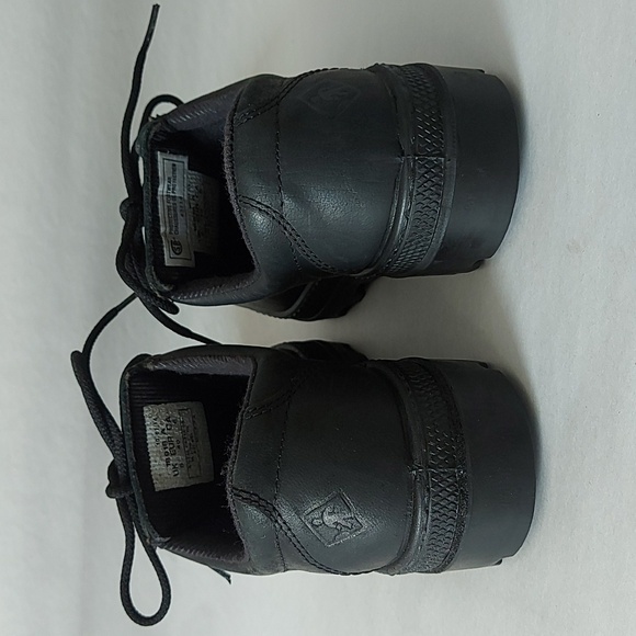 Terra Men Work Shoes Size 6 Black Leather Lace-up CSA Slip Resistant Steel Toe - Picture 9 of 12